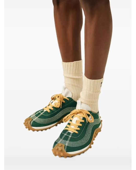 AMI Green Mesh Mirage Sneakers