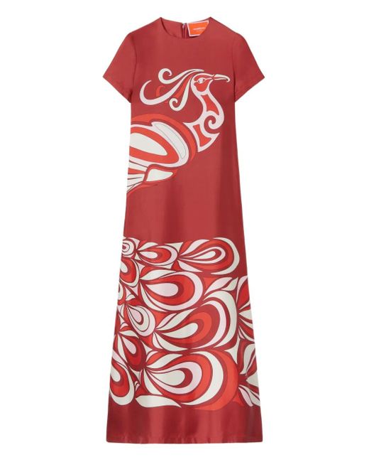 LaDoubleJ Swing Maxi-Jurk in het Red