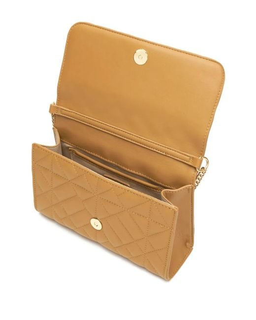Roberto Cavalli Natural Chain Quilted Shoulder Bag