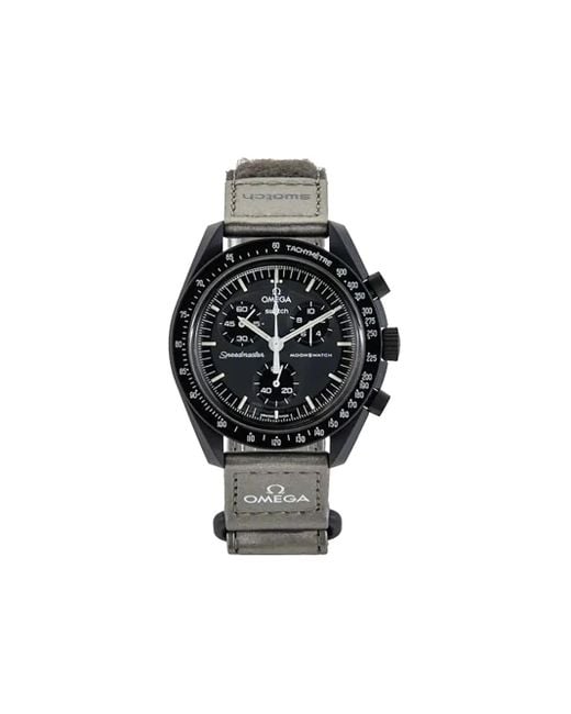 Reloj Mission To Mercury de 42 mm de x Swatch Omega de color Black