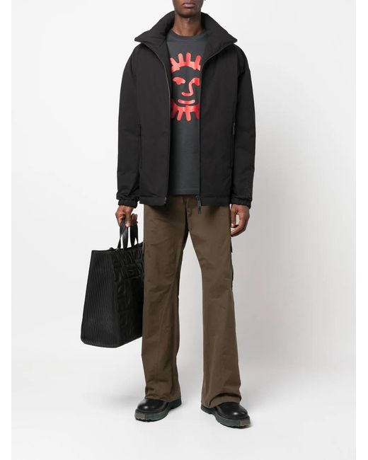 DSquared² Black High-Neck Padded Jacket for men