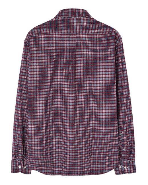 B.D. Baggies Purple Checked Shirt for men