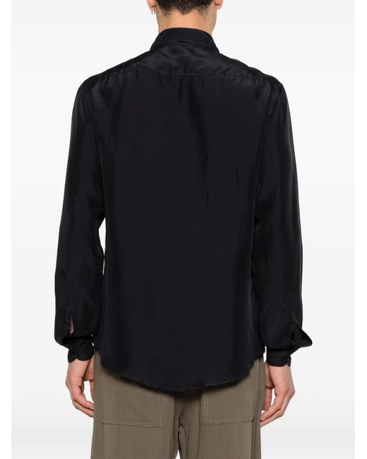 Barena Black Chemise À Manches Longues for men