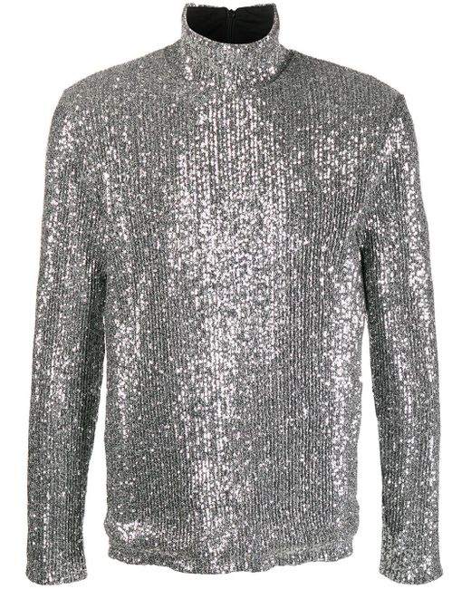 silver turtleneck mens