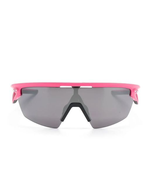 Oakley Pink Sphaera Shield-Frame Sunglasses