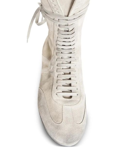 Ann Demeulemeester White Fides High-Top Boxing Sneakers for men