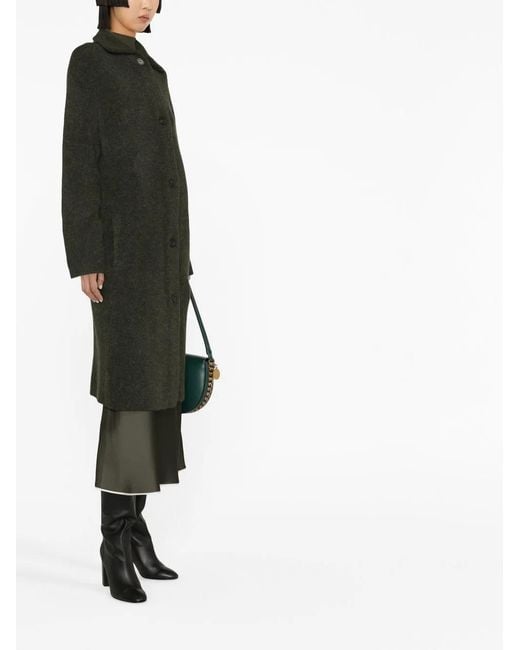 Vince Black Single-Breasted Cardigan Coat