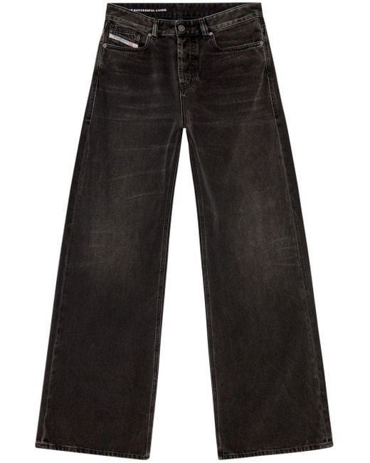 DIESEL Black 1996 D-sire Low-rise Wide-leg Jeans