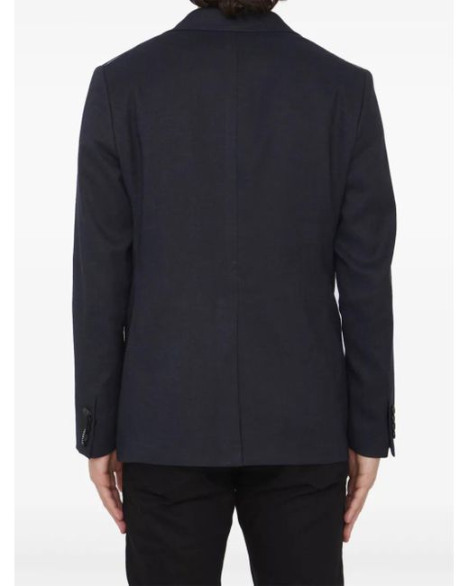 Tonello Blue Single-Breasted Blazer for men