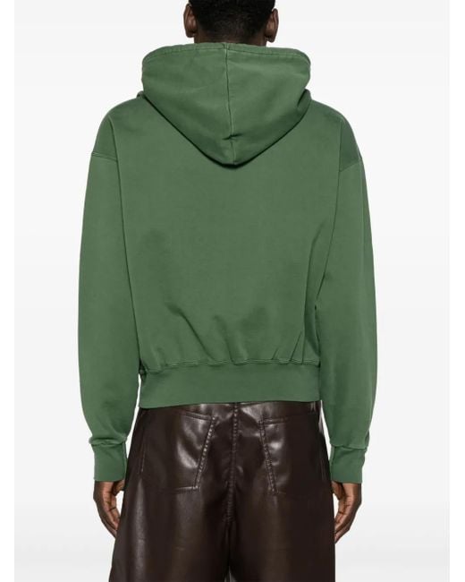 Jacquemus Green Le Sweatshirt Camargue Branded Organic Cotton-jersey Hoody X for men