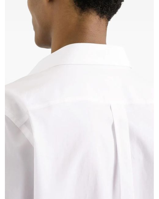 Dolce & Gabbana Hemd Aus Popeline in White für Herren