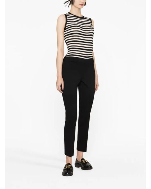 P.A.R.O.S.H. Black Tailored Trousers With Comfortable Waistband