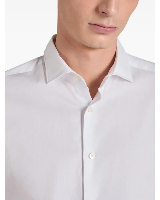 Glanshirt White Oxford-Weave Shirt for men