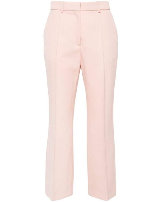 Pantalon en laine à coupe évasée Lanvin en coloris Pink