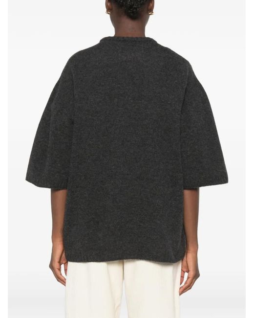Alysi Black Short-Sleeves T-Shirt