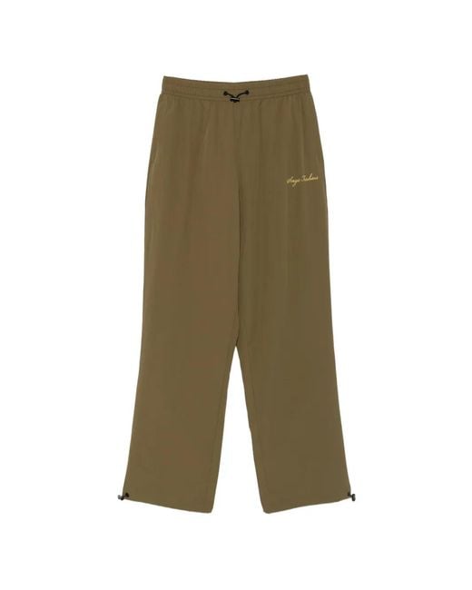 Sergio Tacchini Green Brunelleschi Logo-Embroidered Track Pants for men