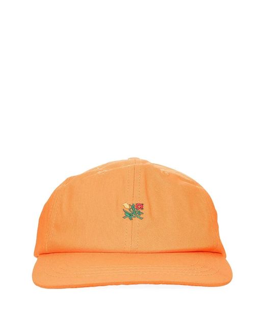 Aimé Leon Dore Orange Chapeau À Détail Brodé