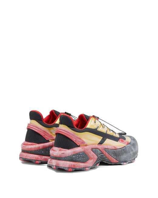 DIESEL Yellow D-Cage Runner Sneakers for men
