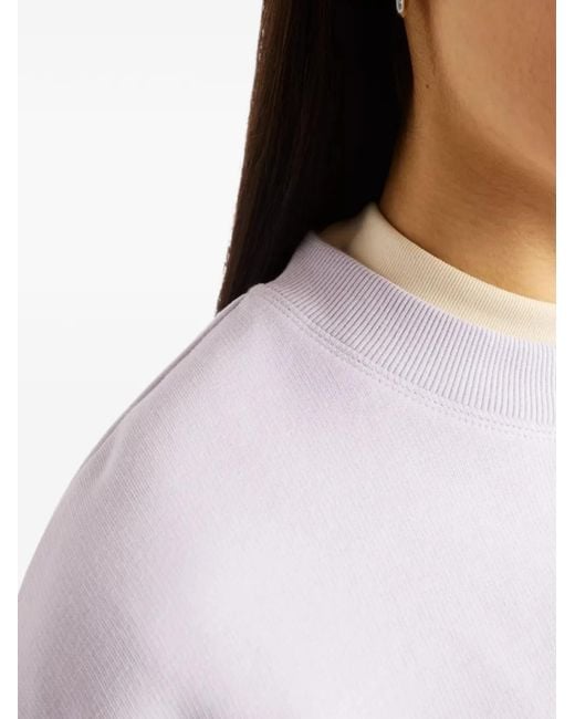 New Balance Purple Trackside Fleece Crew Sweatshirt
