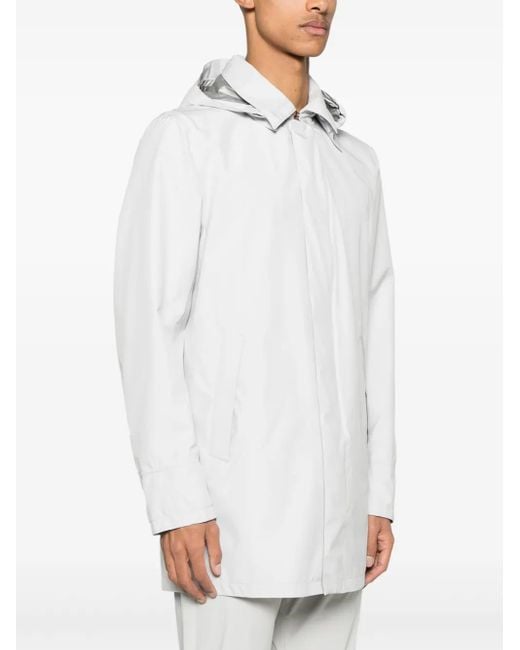 Herno White Hooded Jacket for men