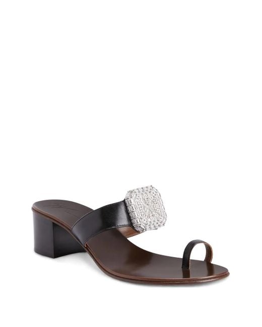 Giuseppe Zanotti White 40Mm Blahir Sandals