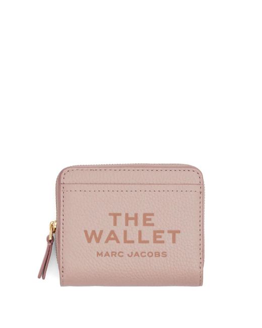 Marc Jacobs Pink The Leather Mini Compact Wallet
