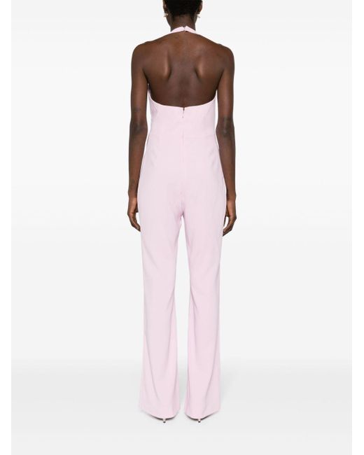 Pinko Pink Halter Neck Suit