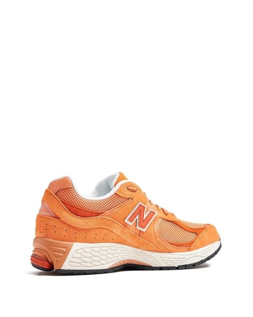New Balance Orange 2002R Suede-Panelling Sneakers