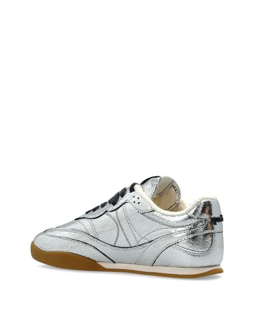 Kate Spade White Ks Drift Leather Sneakers