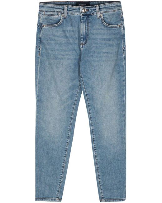 Sportmax Blue Mid-rise Tapered Jeans