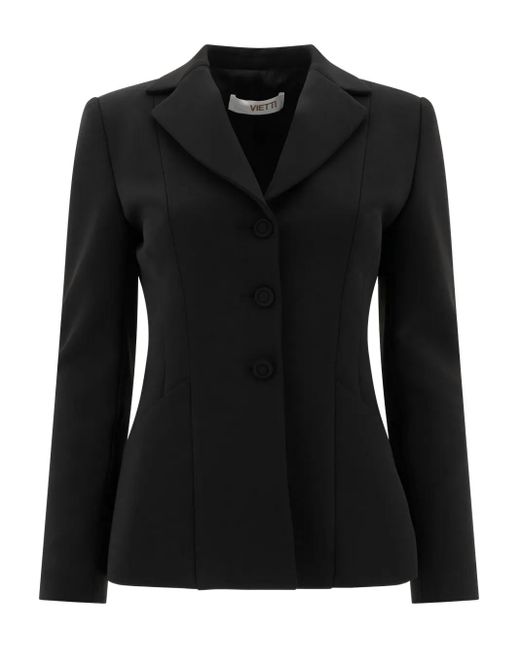 F.it Black Three-Button Fitted Jacket