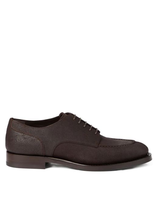 メンズ Brunello Cucinelli スエード ダービーシューズ Brown