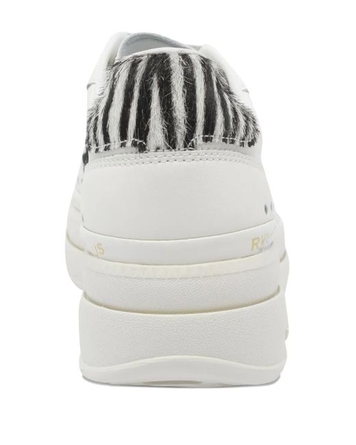 Zapatillas con motivo de cebra Premiata de color White
