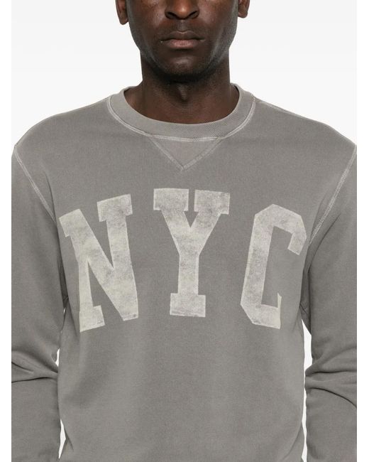 Bowery Supply Co. Gray Crew-Neck Sweatshirt for men