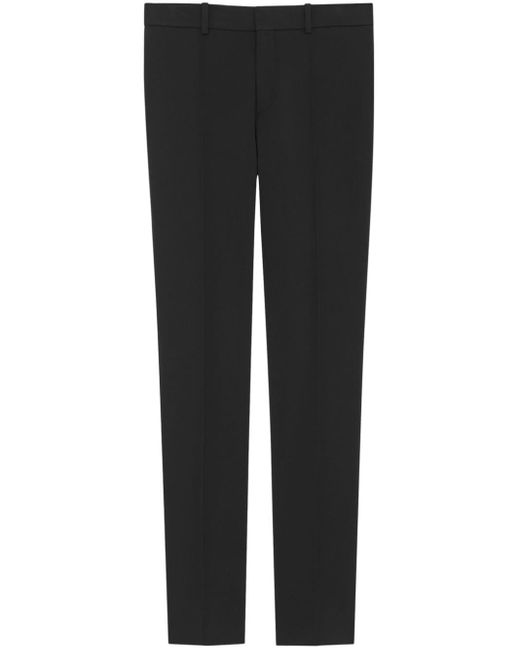 Pantalones de vestir de talle bajo Saint Laurent de color Black