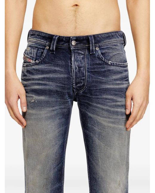 DIESEL Blue 1985 Larkee 09N57 Belt-Loops Jeans for men