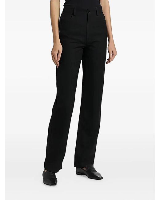 Loulou Black Belt-Loops Pants