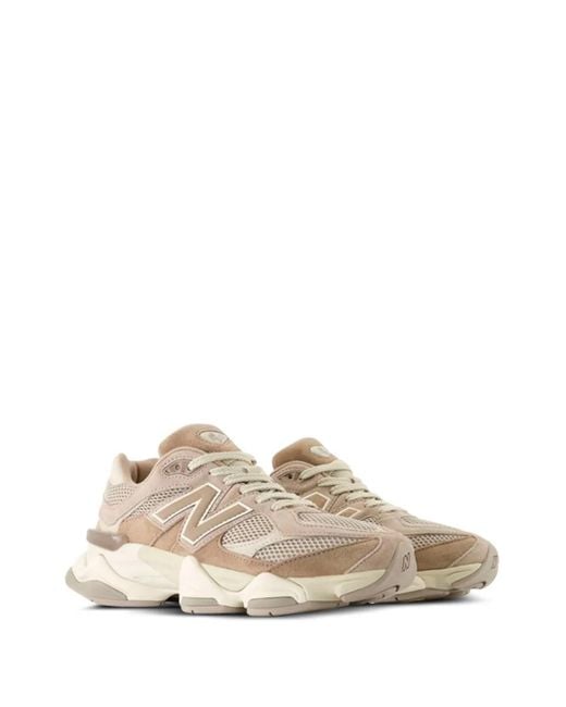 New Balance Brown Mesh-Panelled Chunky Sneakers
