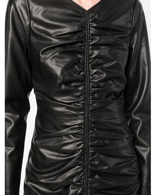 Veronica Beard Black Bernadette Draped Dress