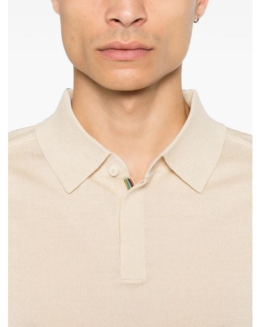 Paul Smith White Wool Polo Shirt for men