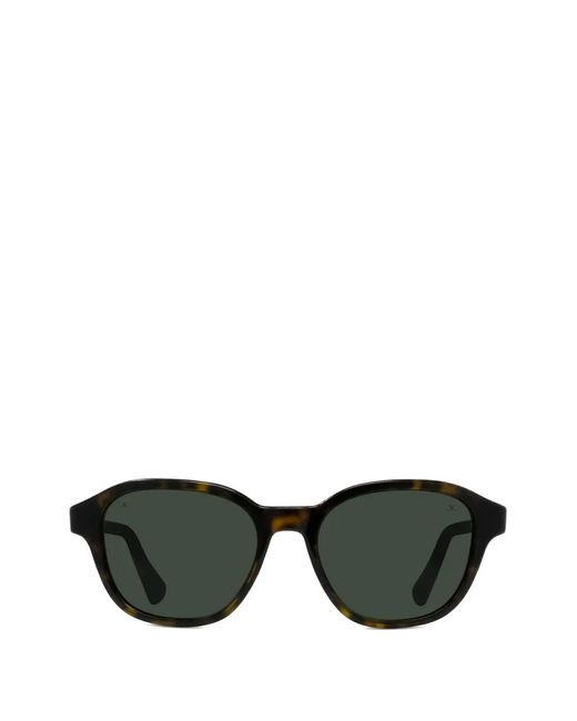 Vuarnet Black Alpine Round-Frame Sunglasses for men