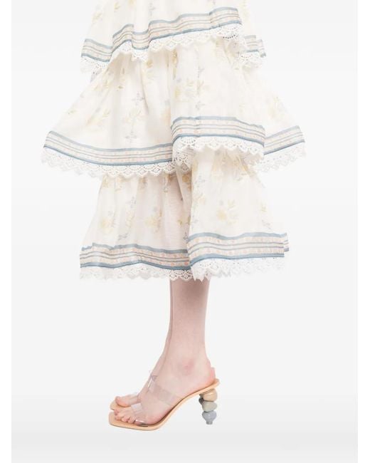 We Are Kindred White Cynthia Midi Skirt