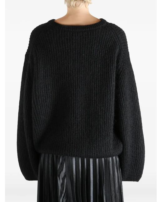Pull Côtelé Totême en coloris Black