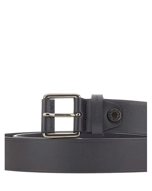 Gianni Chiarini White Embossed Logo Leather Belt for men