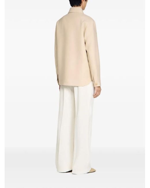 Sandro White Buttoned Oversized Shirt for men
