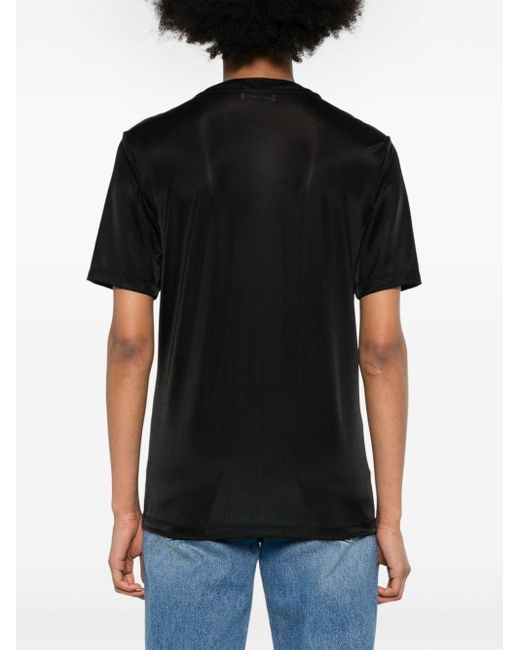 Rabanne Black Logo-embellished Jersey T-shirt