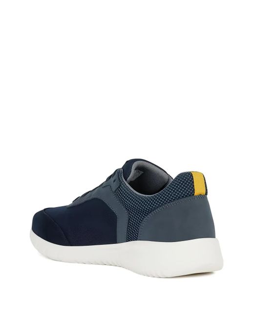 Geox Blue Monreale Mesh-Panel Sneakers for men