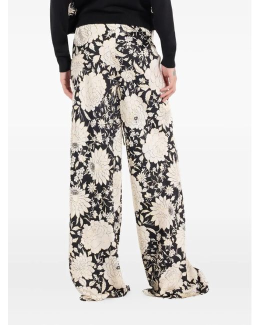 Roberto Cavalli フローラル パンツ White