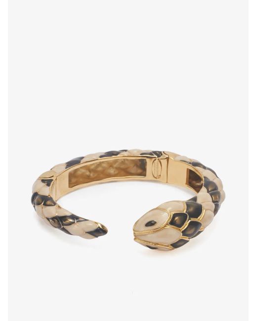 Roberto Cavalli スネークシェイプ ブレスレット Metallic