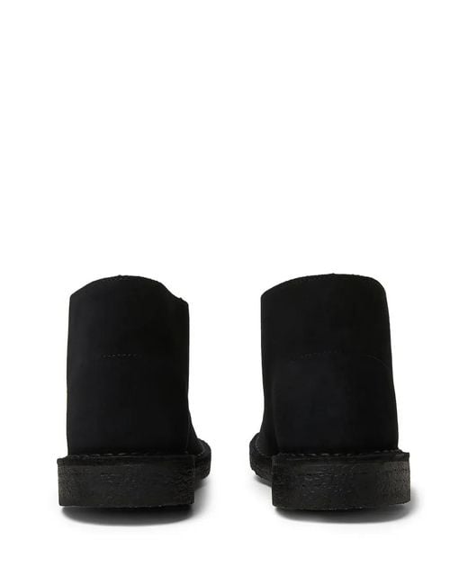 Clarks Black Desert Suede Boots for men